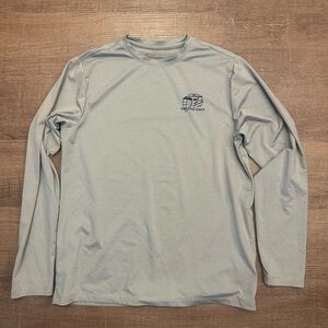 Vineyard Vines Boy’s Lacrosse Long-Sleeve Performance Tee - Light Gray